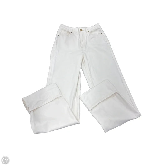 Jeans Straight By Divided In Cream, Size: 2
