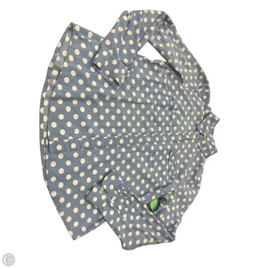 Top Long Sleeve By Loft In Blue & White, Size: M