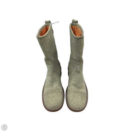 Boots Mid-calf Flats By Born In Green, Size: 7.5