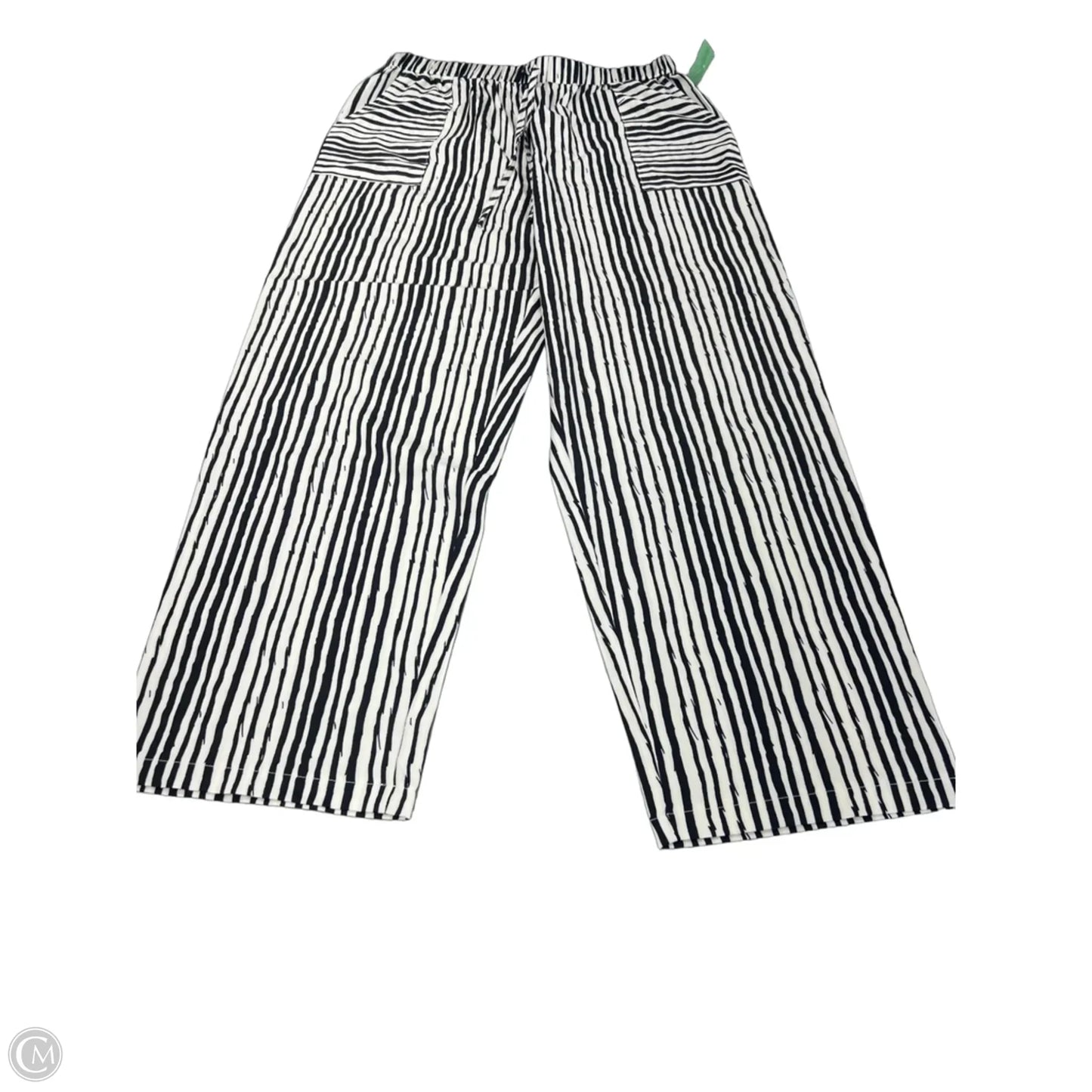 Pants Wide Leg By Cmf In Black & White, Size: Xl