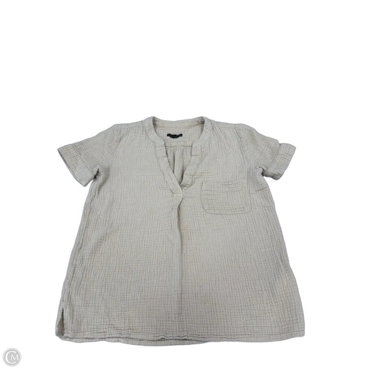 Top Short Sleeve By J. Crew In Tan, Size: Xs