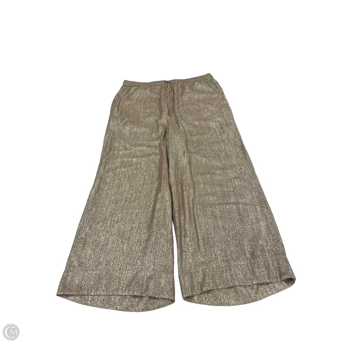 Pants Wide Leg By St. John In Gold, Size: L