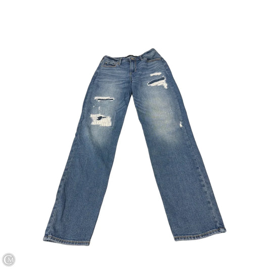 Jeans Straight By Hollister In Blue Denim, Size: 4