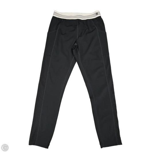 Athletic Leggings By Champion In Black & White, Size: L