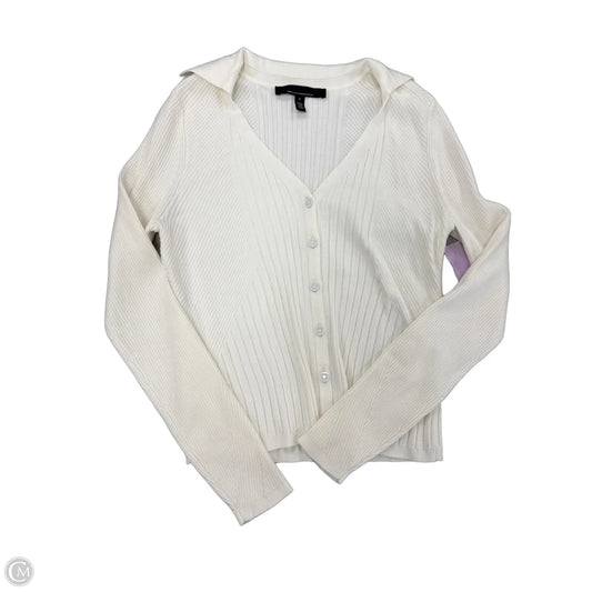 Top Long Sleeve By White House Black Market In White, Size: S