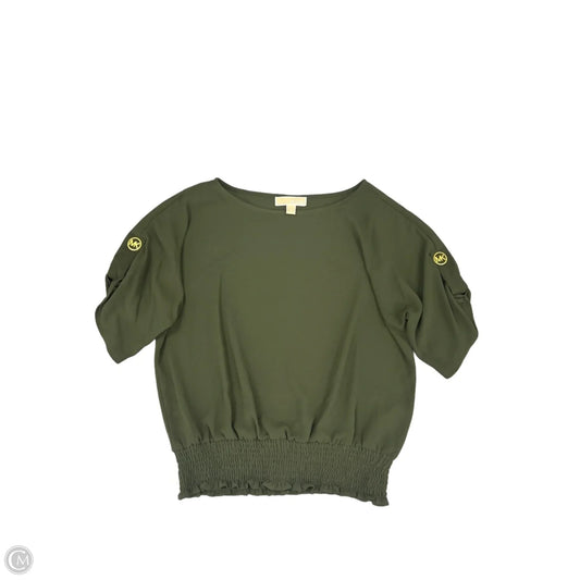 Top Short Sleeve By Michael By Michael Kors In Green, Size: M