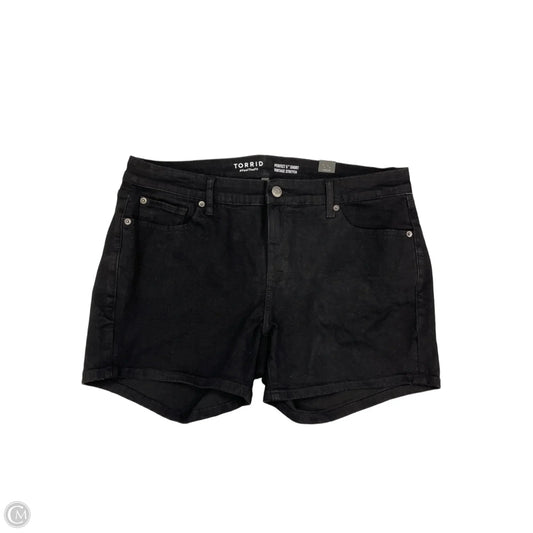 Shorts By Torrid In Black Denim, Size: 16
