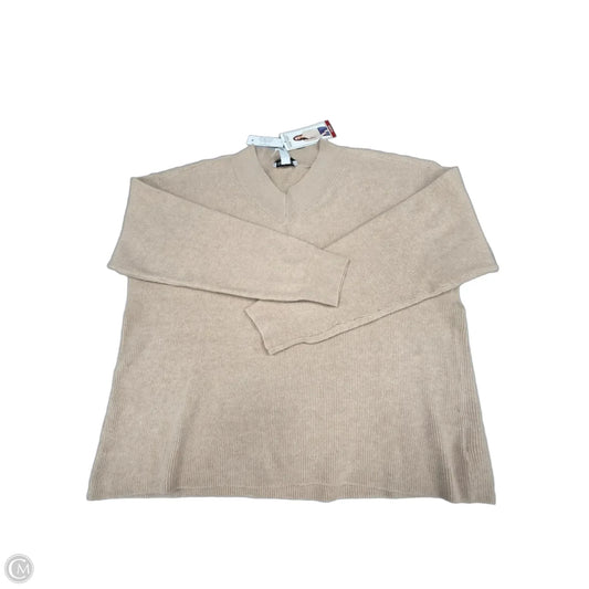 Top Long Sleeve By Nine West In Tan, Size: Xl