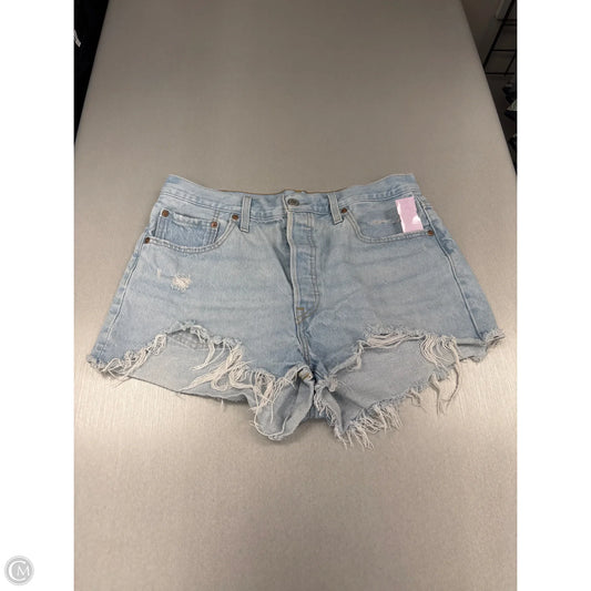 Shorts By Levis In Blue Denim, Size: 14