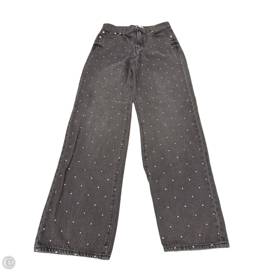 Jeans Straight By Daze In Black Denim, Size: 0