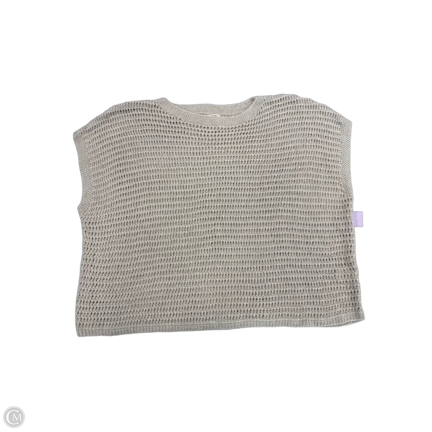 Top Short Sleeve By Max Studio In Cream, Size: 1x