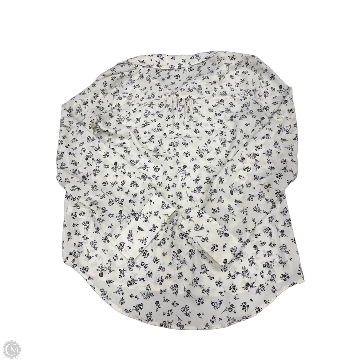 Top Long Sleeve By Maurices In Black & White, Size: M