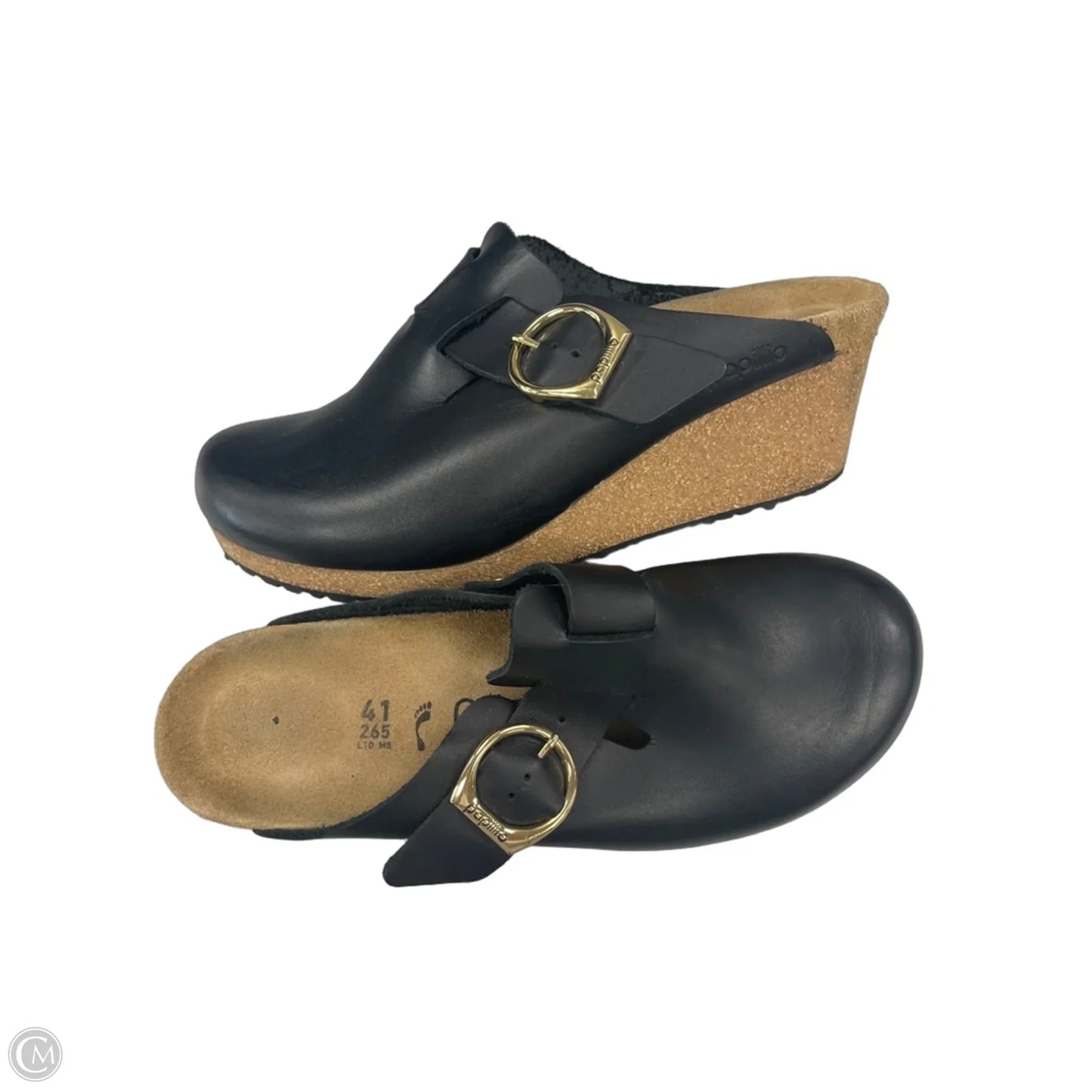 Shoes Heels Wedge By Cmc In Black & Tan, Size: 10
