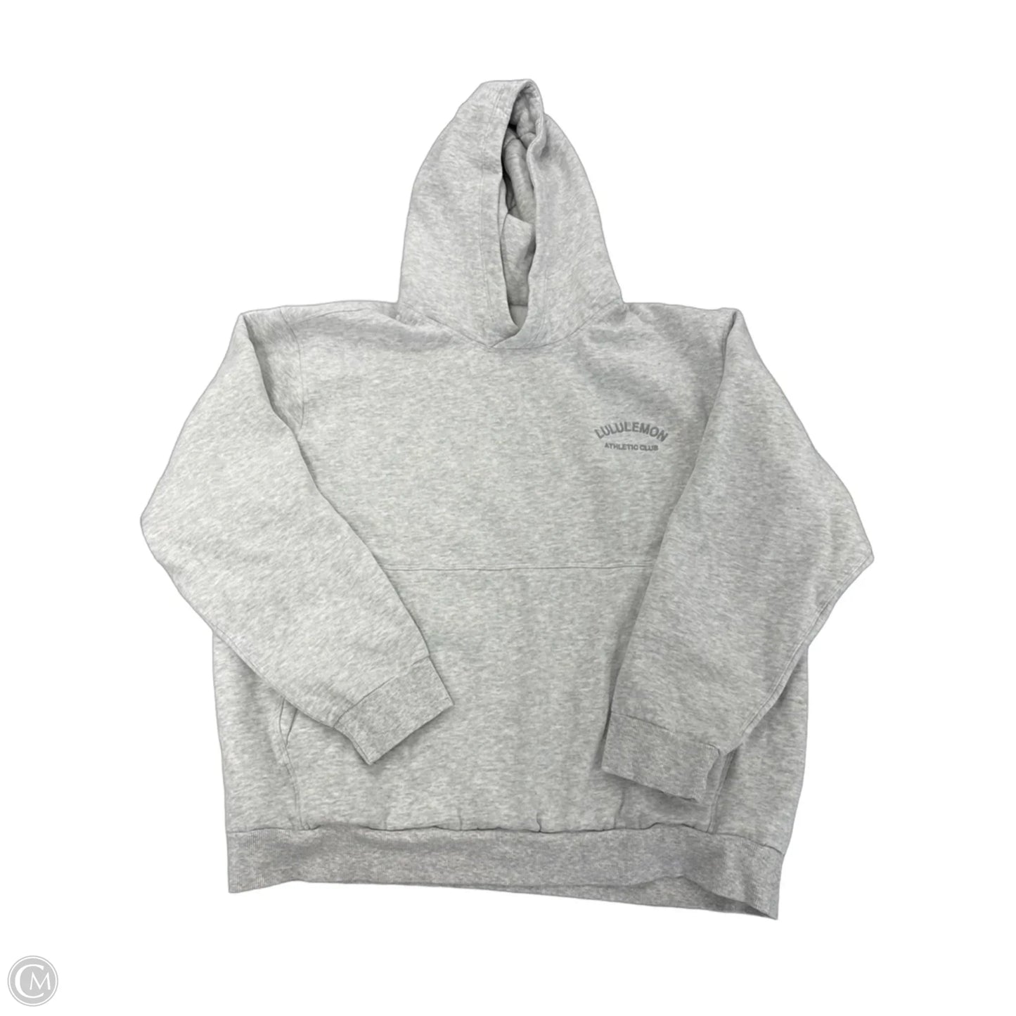 Sweatshirt Hoodie By Lululemon In Grey, Size: L