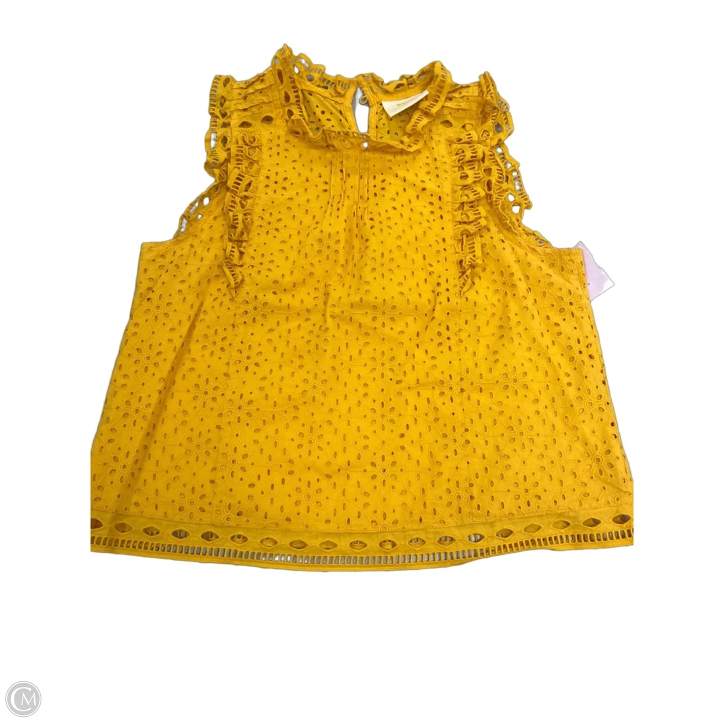 Top Sleeveless By Maeve In Yellow, Size: S