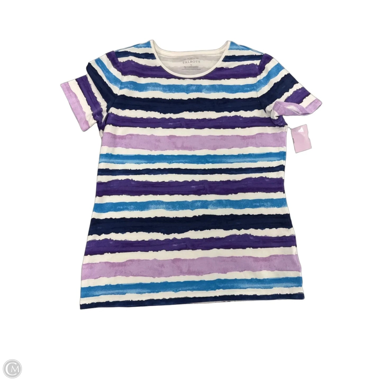 Top Short Sleeve By Talbots In Blue & Purple, Size: S