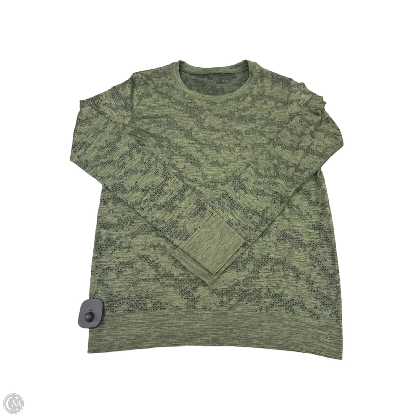 Athletic Top Long Sleeve Crewneck By Lululemon In Green, Size: 6