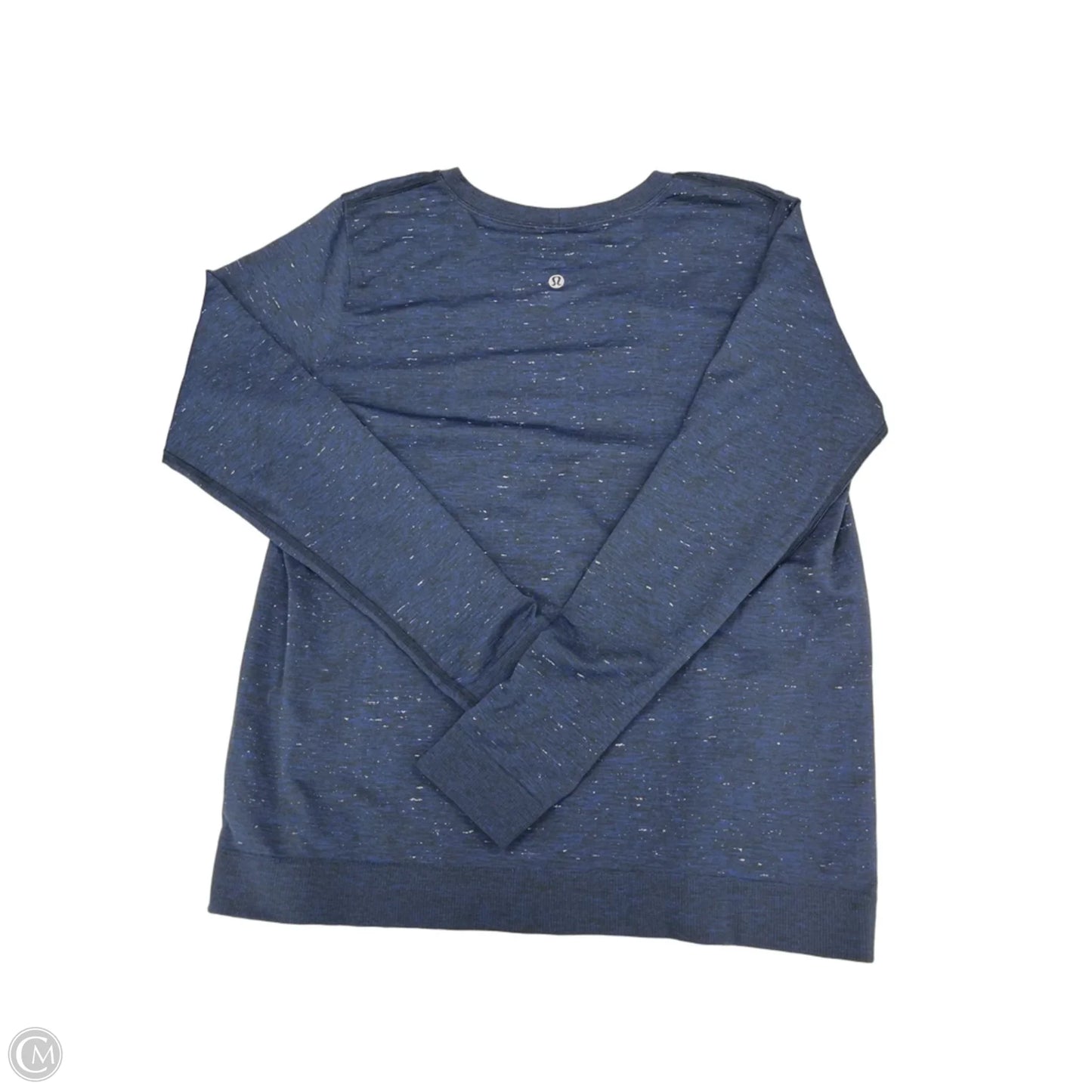 Athletic Top Long Sleeve Crewneck By Lululemon In Blue, Size: L
