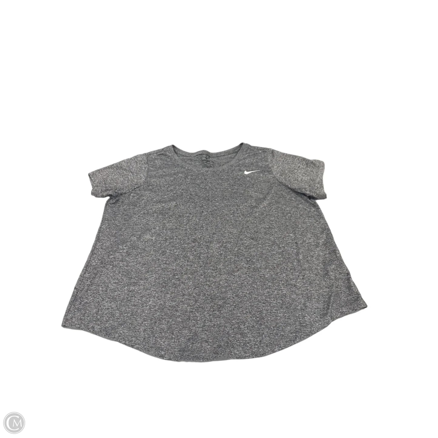 Top Short Sleeve By Nike In Grey, Size: 1x