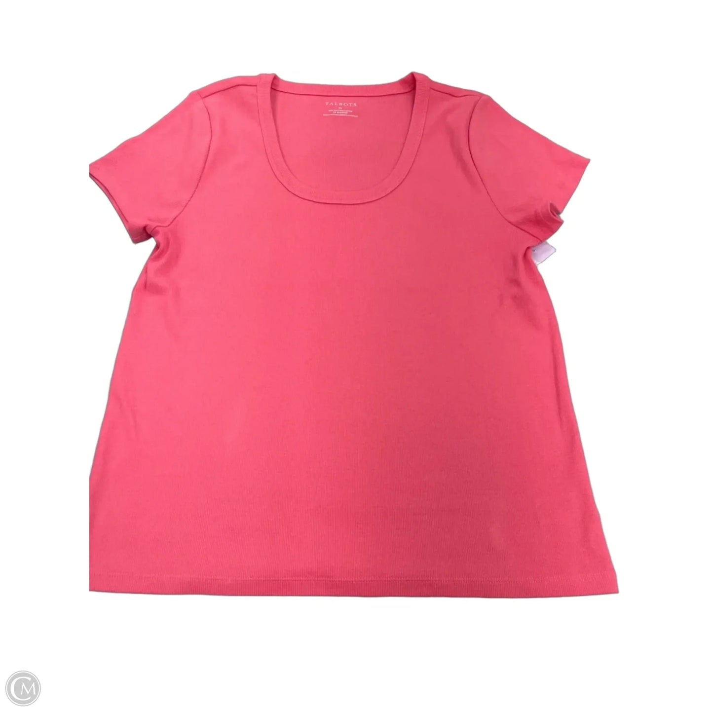 Top Short Sleeve By Talbots In Pink, Size: Xl