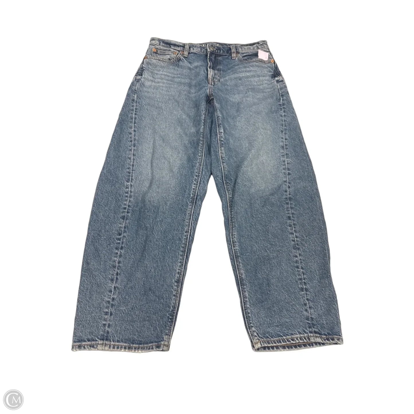 Jeans Wide Leg By American Eagle In Blue Denim, Size: 2