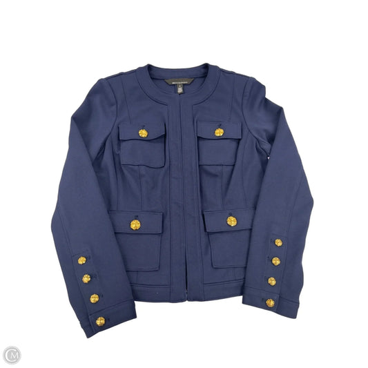 Top Long Sleeve By White House Black Market In Navy, Size: S