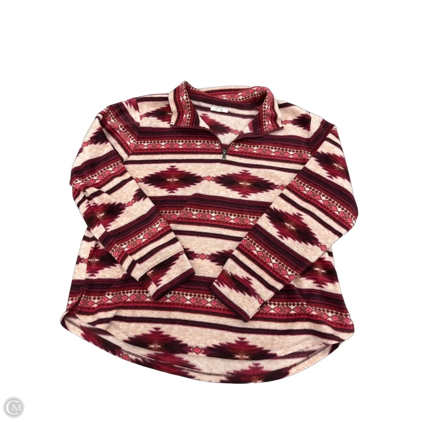 Top Long Sleeve By Maurices In Pink, Size: Xxl
