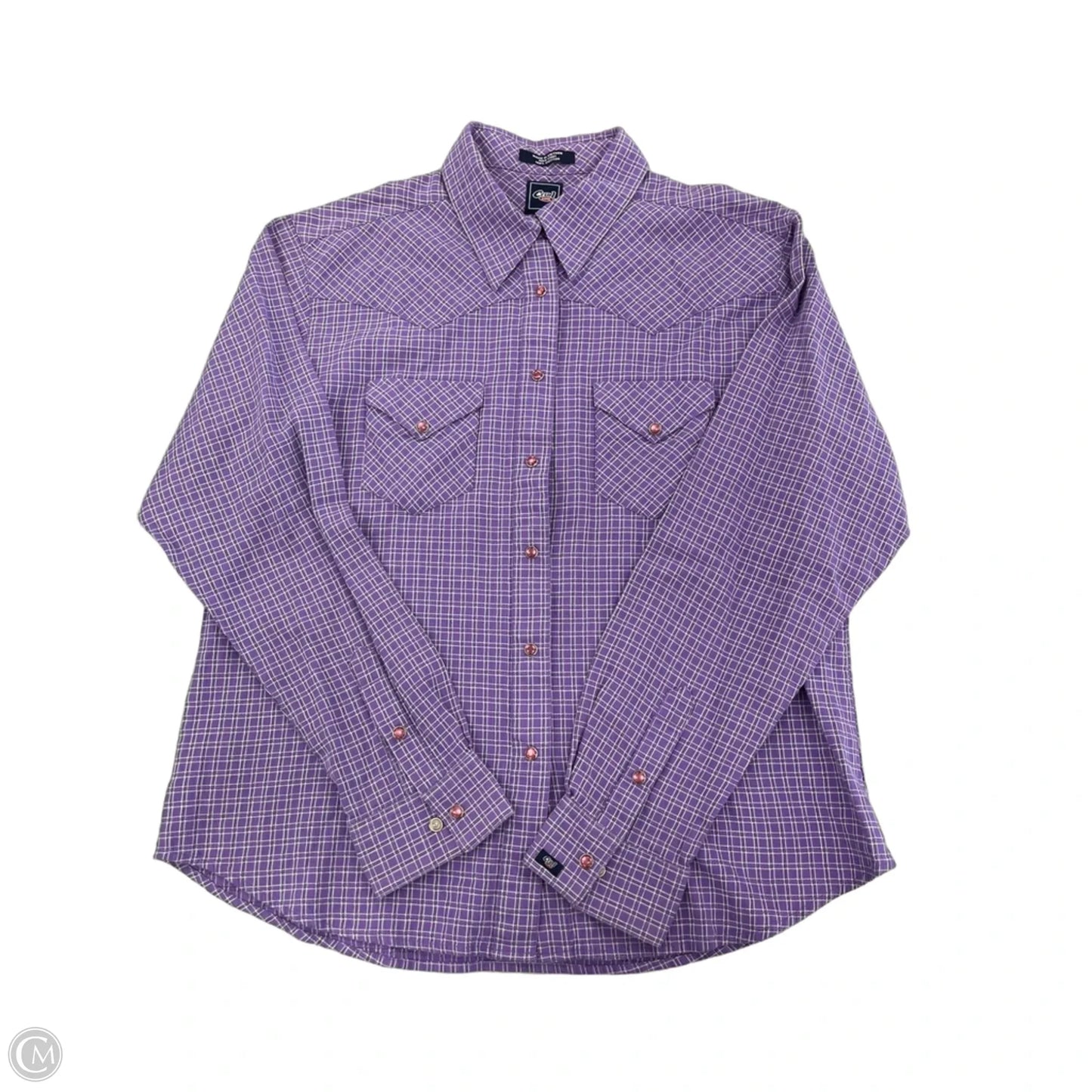 Top Long Sleeve By Cme In Purple, Size: Xl