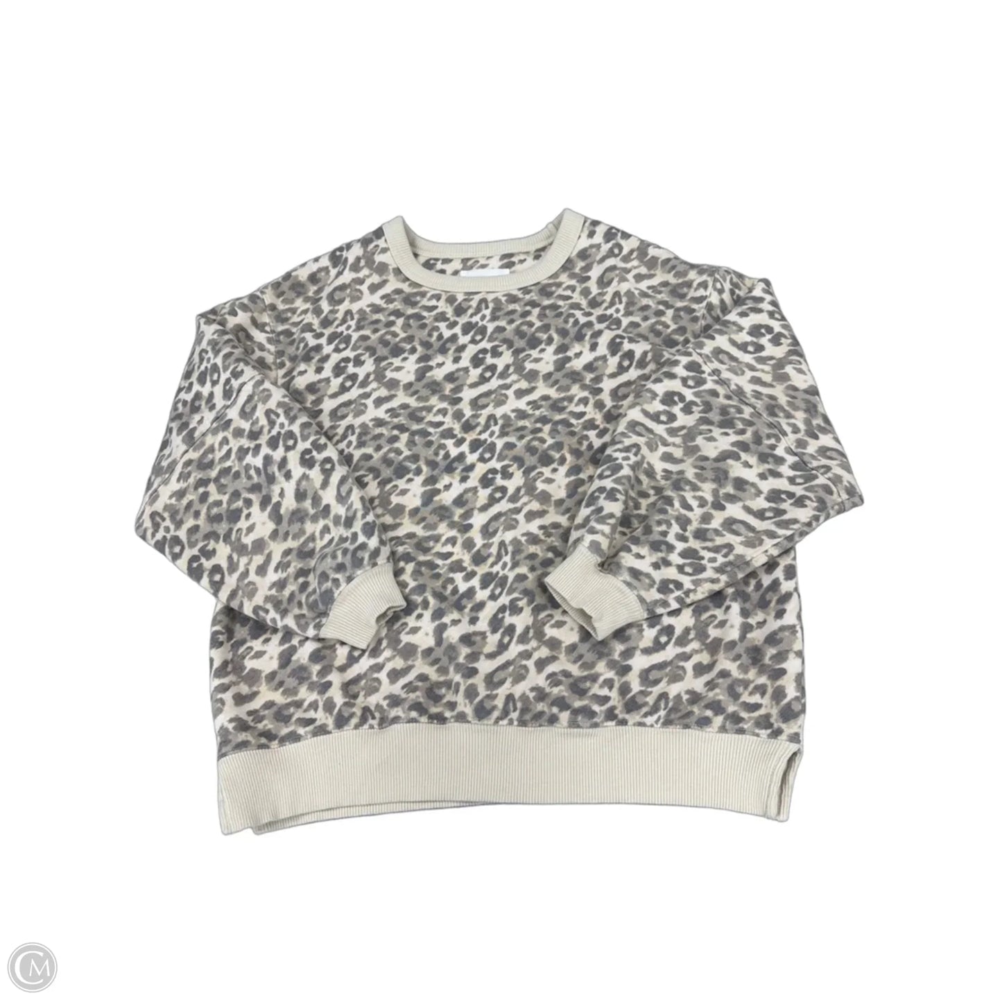 Sweatshirt Crewneck By Aerie In Animal Print, Size: Xxs