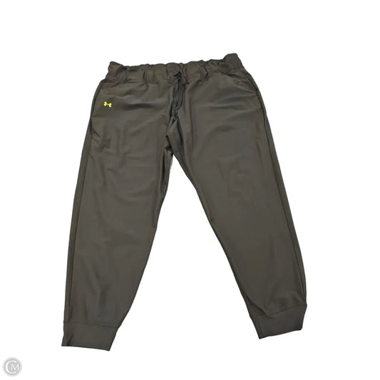 Athletic Pants By Under Armour In Green, Size: 1x