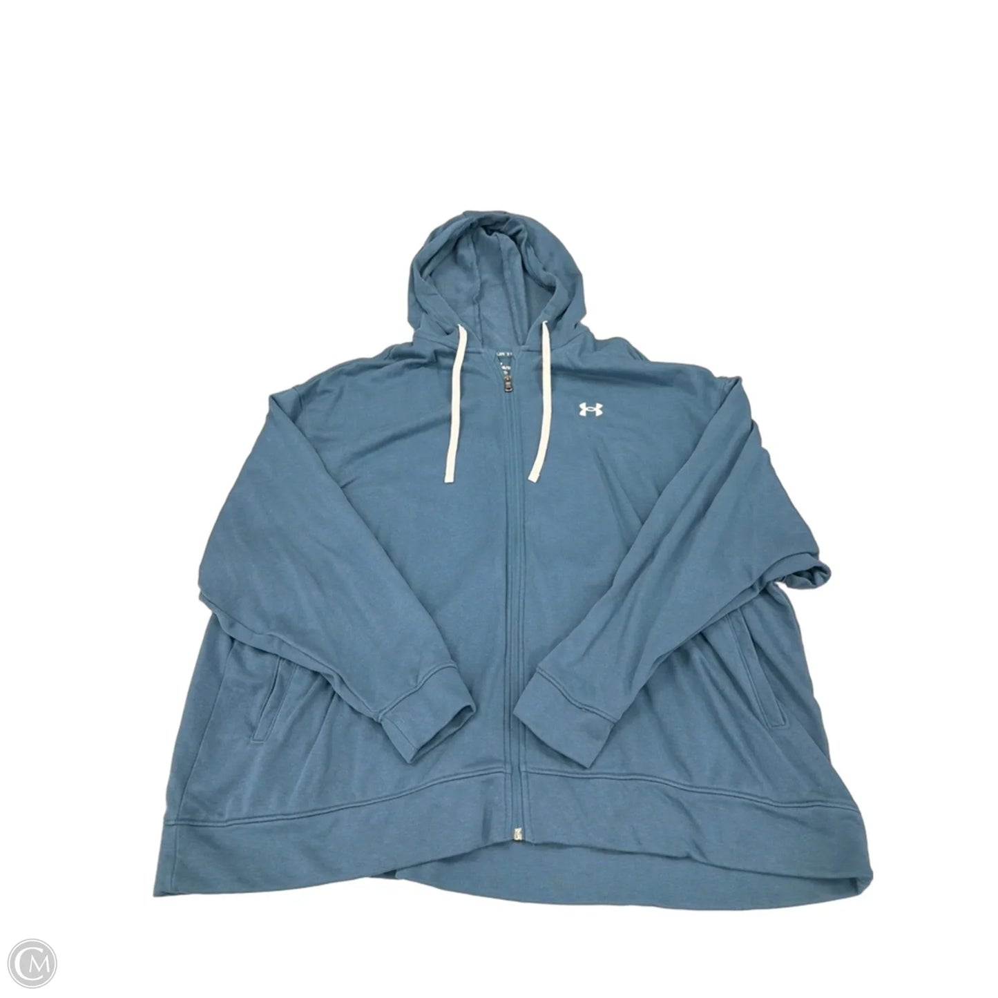 Sweatshirt Hoodie By Under Armour In Blue, Size: 1x
