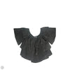 Top Short Sleeve By Willow & Root In Black, Size: M