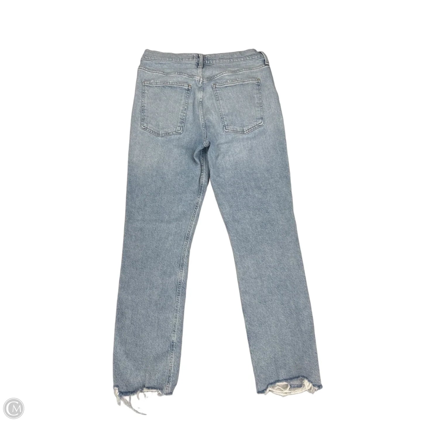 Jeans Straight By Agolde In Blue Denim, Size: 8