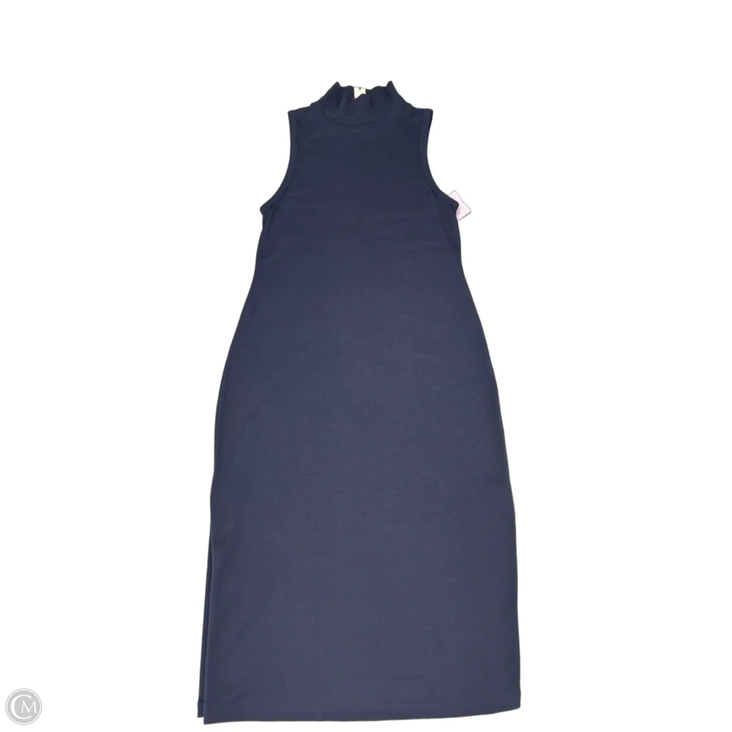 Dress Casual Midi By Banana Republic In Navy, Size: M