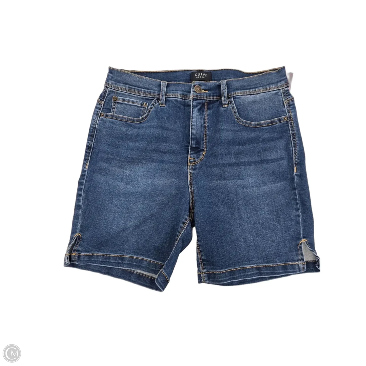 Shorts By Curve Appeal In Blue Denim, Size: 10