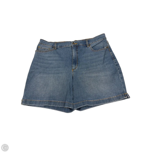 Shorts By Gloria Vanderbilt In Blue Denim, Size: 14