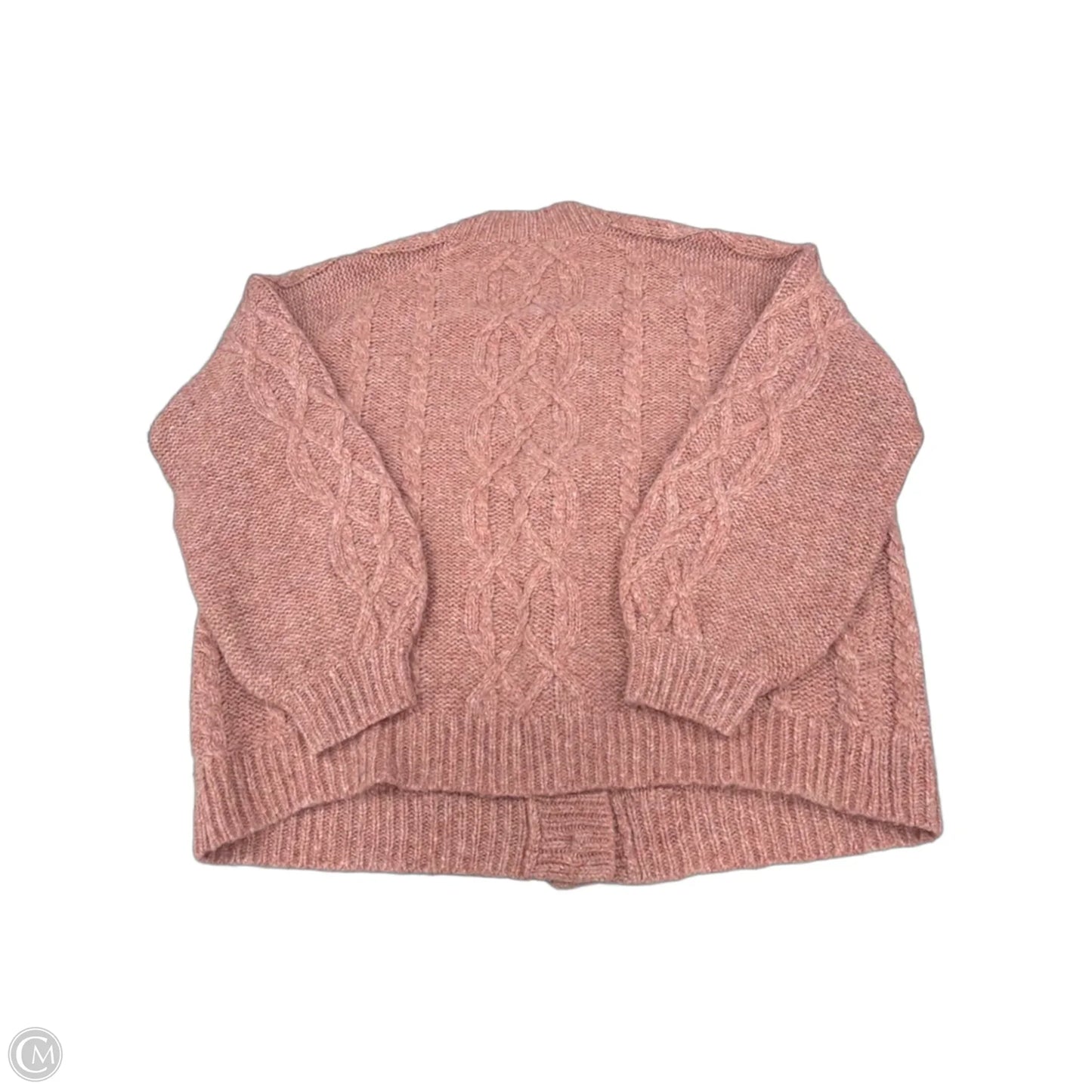 Sweater Cardigan By Cabi In Pink, Size: L