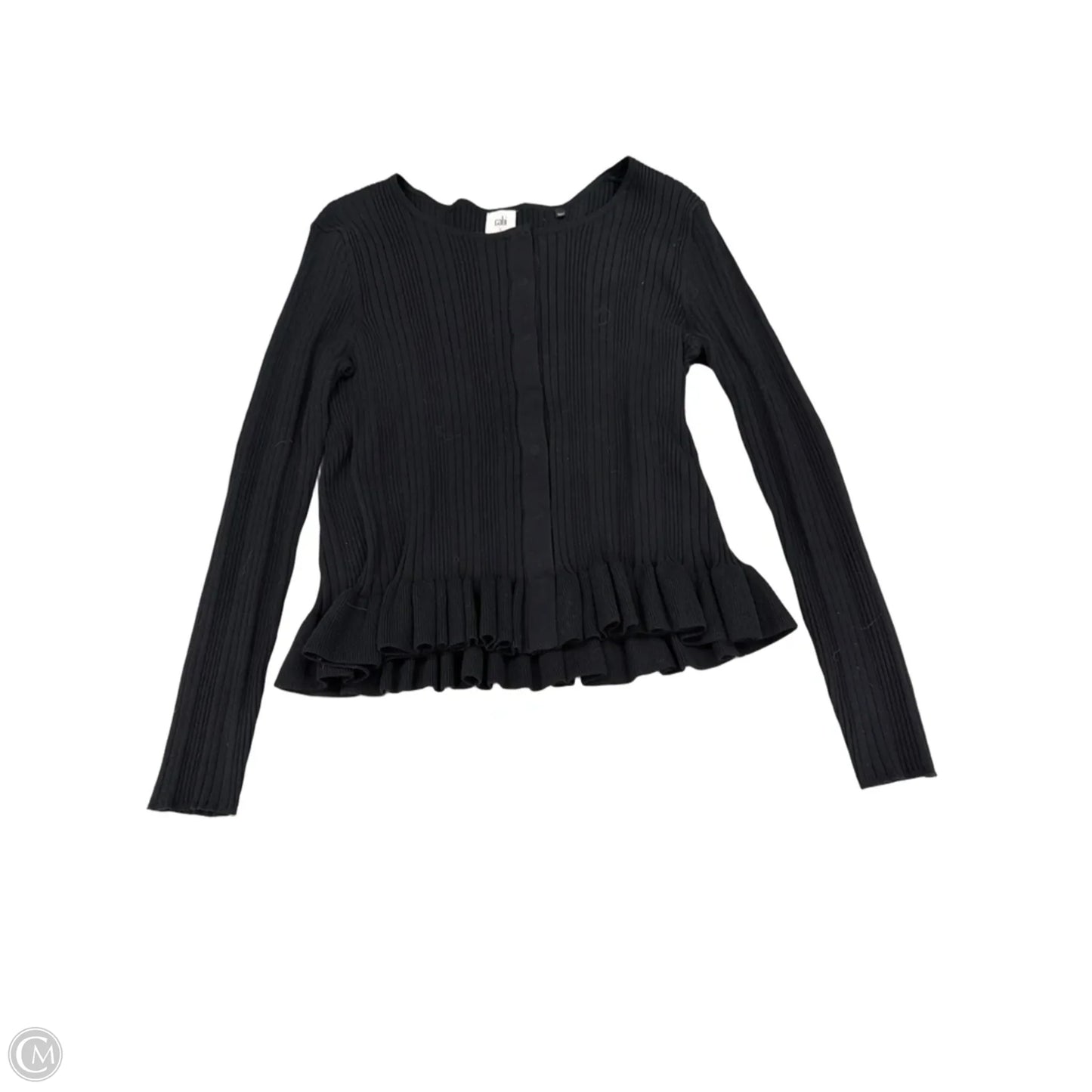 Top Long Sleeve By Cabi In Black, Size: L