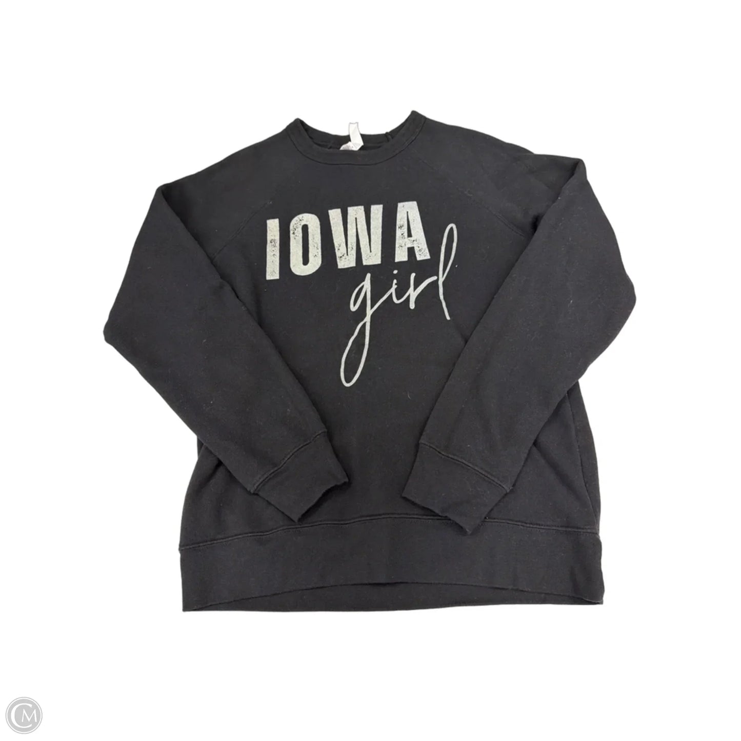 Sweatshirt Crewneck By Bella + Canvas In Black, Size: M