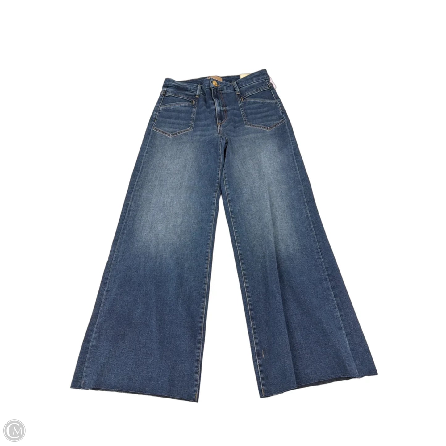 Jeans Wide Leg By Kylie Cosmetics In Blue Denim, Size: 4