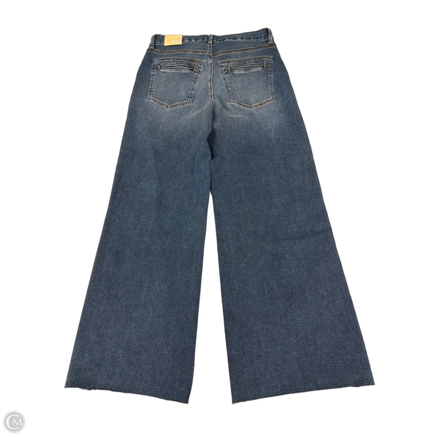 Jeans Wide Leg By Kylie Cosmetics In Blue Denim, Size: 4
