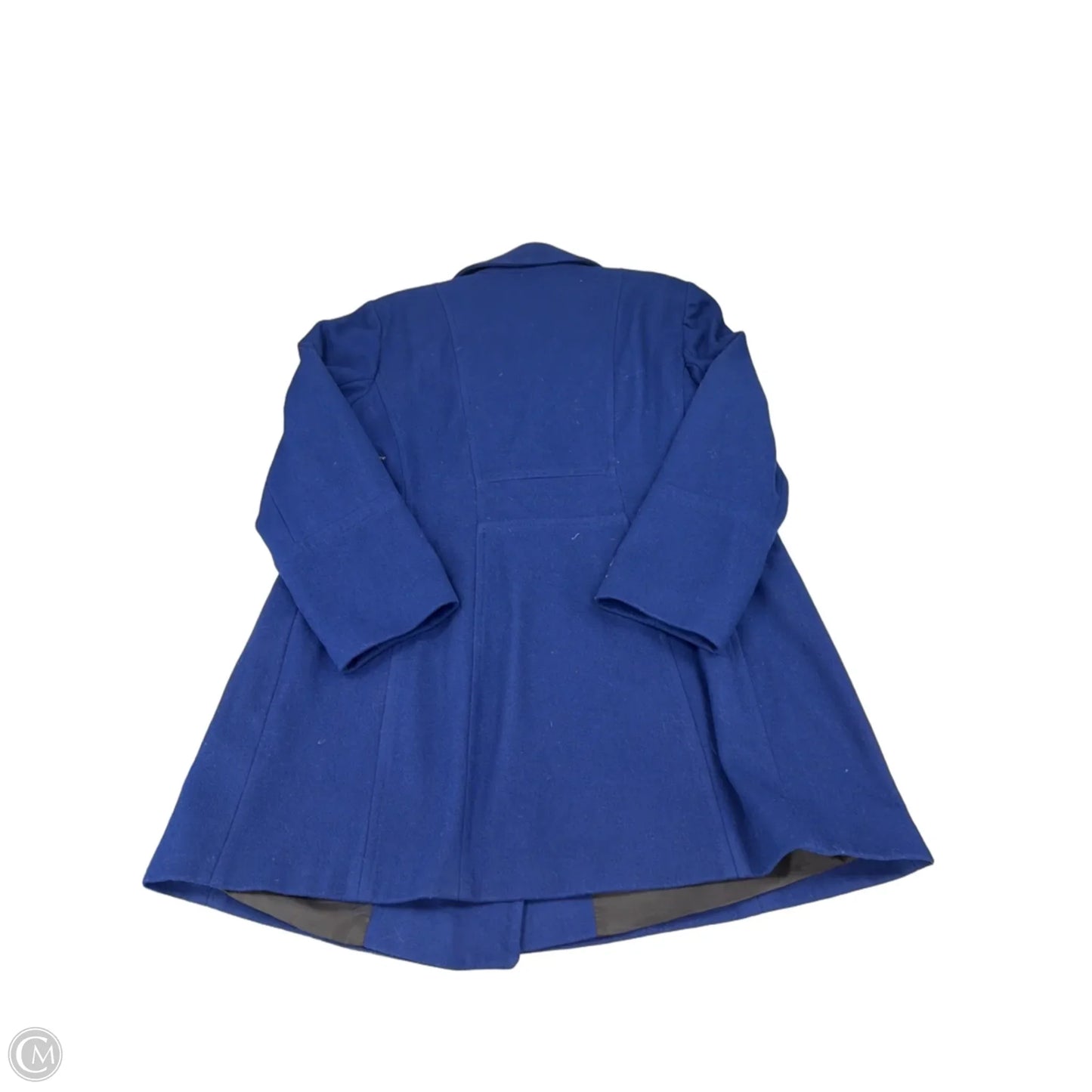Coat Trench Coat By Anne Klein In Blue, Size: Xxl