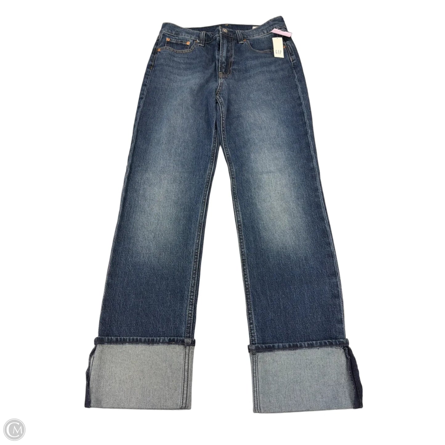 Jeans Wide Leg By Gap In Blue Denim, Size: 6