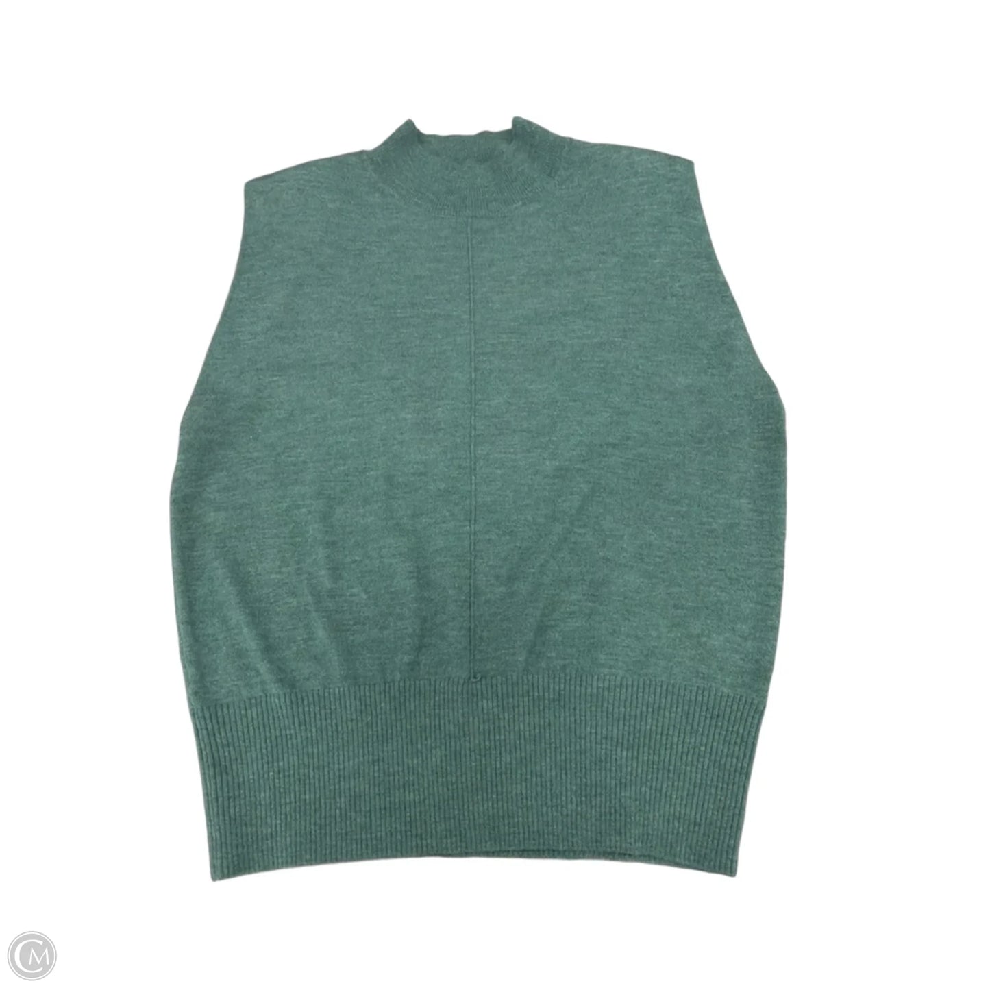 Top Sleeveless By Elan In Green, Size: L