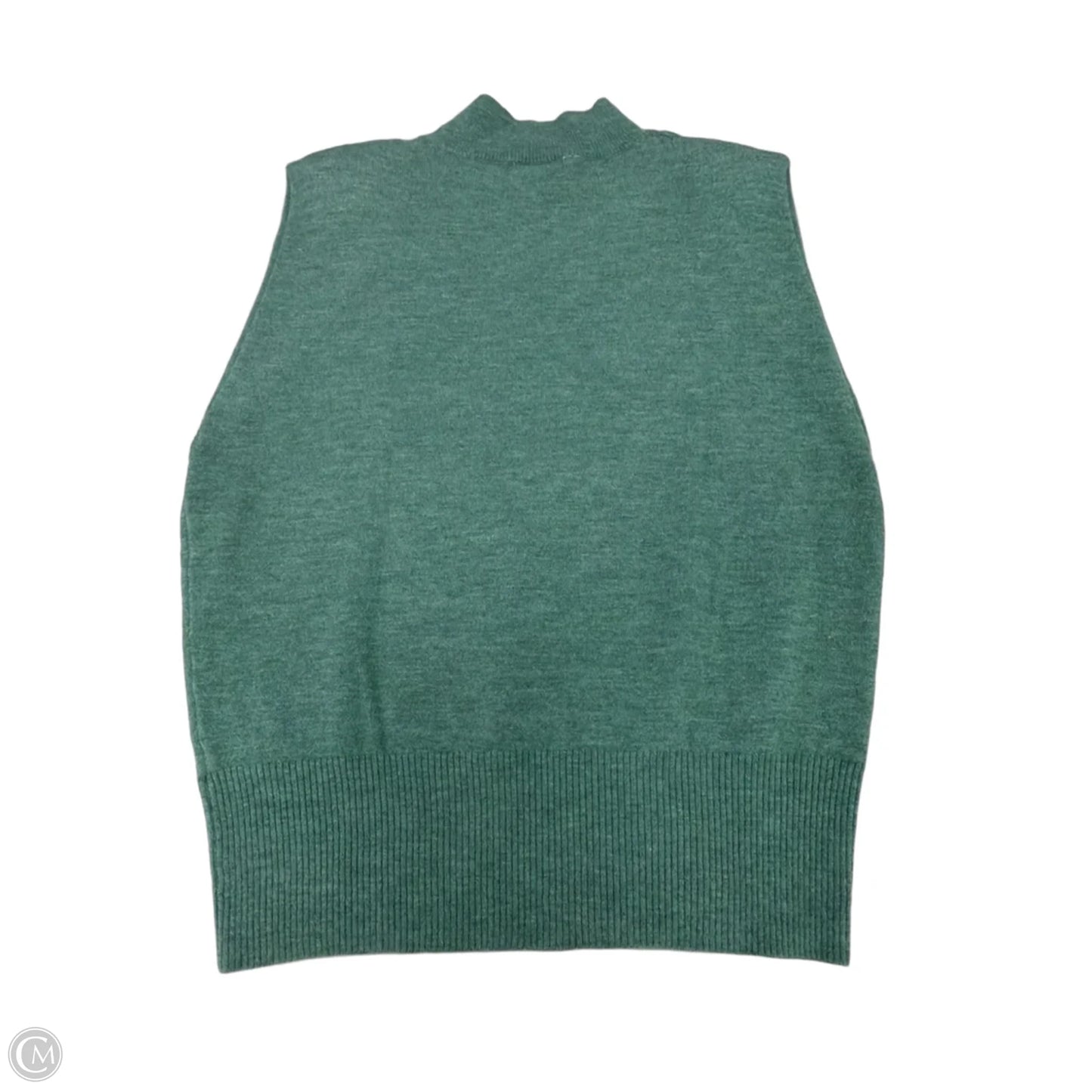Top Sleeveless By Elan In Green, Size: L