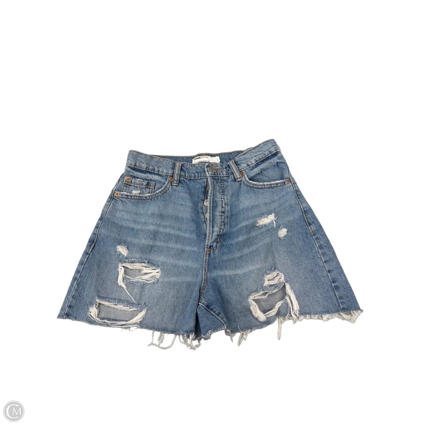 Shorts By Garage In Blue Denim, Size: 0
