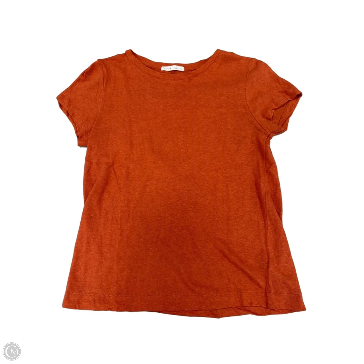 Top Short Sleeve By Be Cool In Orange, Size: S