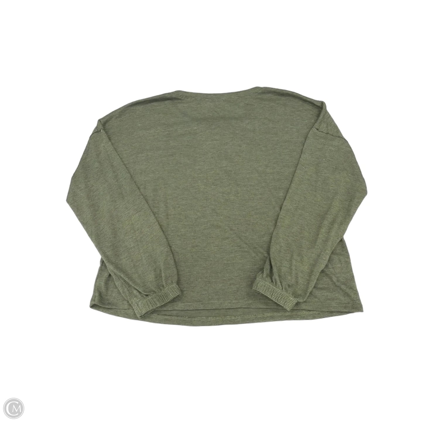 Top Long Sleeve By Cme In Green, Size: S