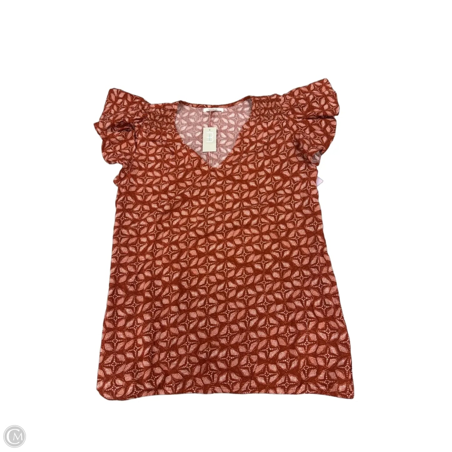 Top Short Sleeve By Maurices In Orange, Size: Xs