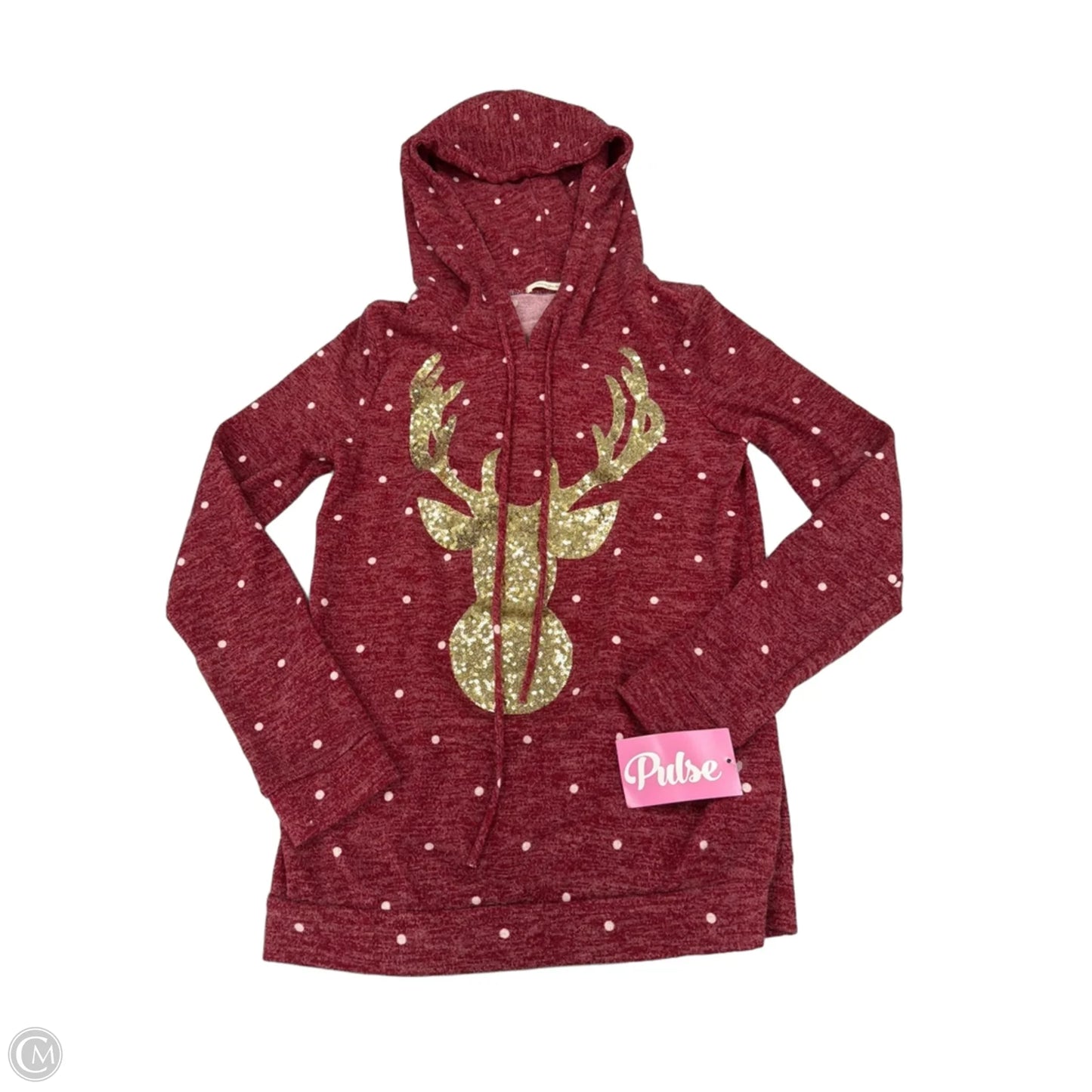 Top Long Sleeve By Mon Ami In Red, Size: S